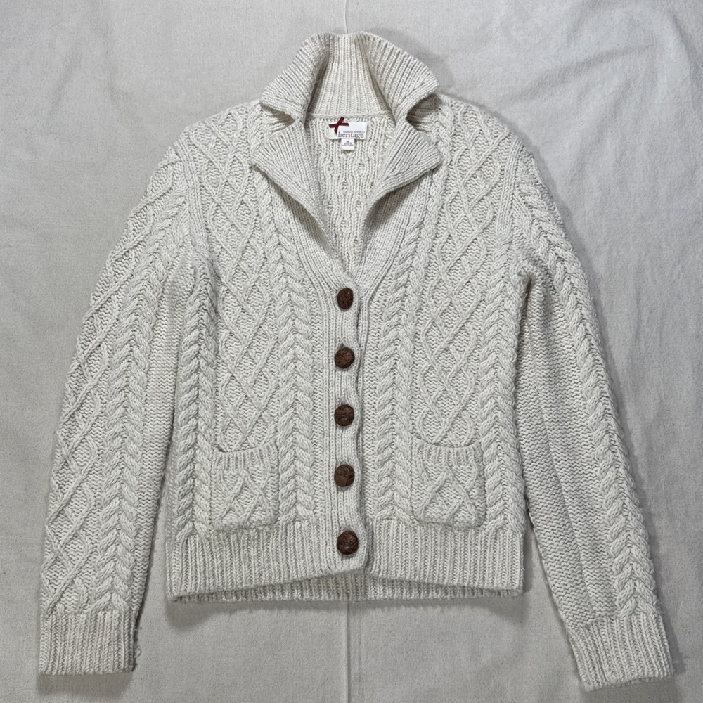 Banana Republic Heritage Collection 100% Merino Wool Cardigan Sweater Size M